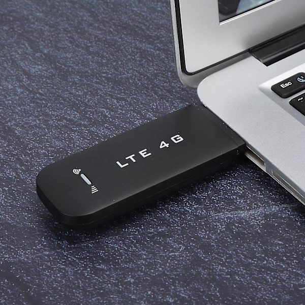 Sort 4G trådløst netværkskort med 32 GB hukommelseskortslot, USB 2.0 til højhastigheds 100 Mbps internetforbindelse