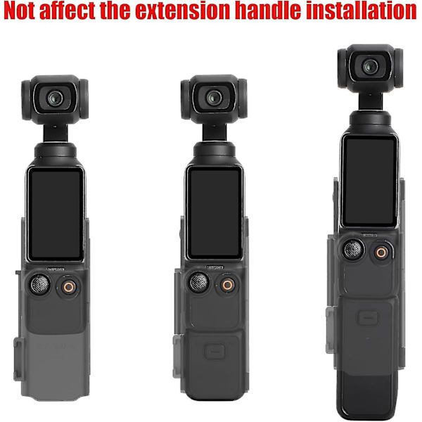 Dji Osmo Pocket 3 -kameran laajennussovitin, kahvakehys Osmo Pocket 3 -lisävarusteiden laajennuskiinnitys Dji Osmo Pocket 3 -suojakehykseen