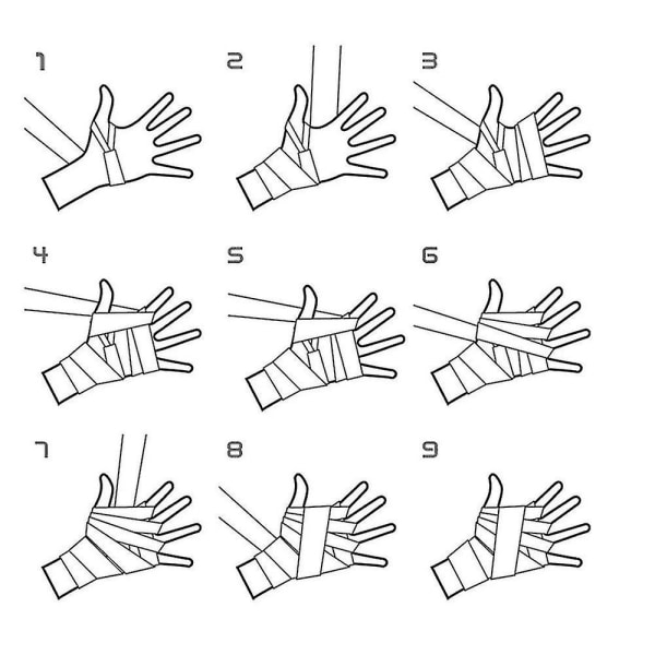 Bomuldsbandage Boksning Håndledsbandage Håndindpakning Combat Beskytt Boksning Kickboksing Håndindpakning Træning
