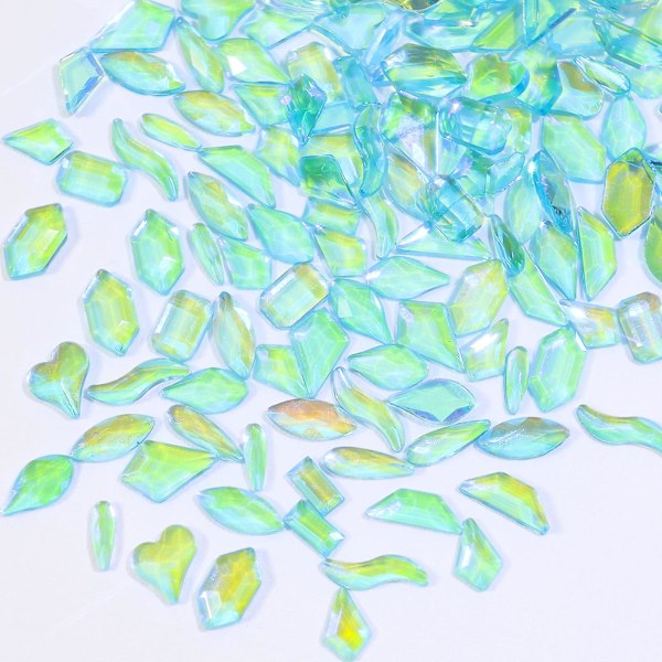 3d Aurora neglekunst Rhinestones Multi Shape Neglekrystaller Diy Håndværk Skinnende Neglekunst Dekoration Neglekunst Designs Ædelstene Pink