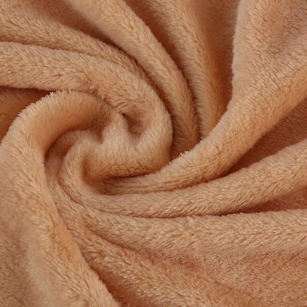 Ensfarvet blød tæppe koral fleece materiale praktisk lille tæppe