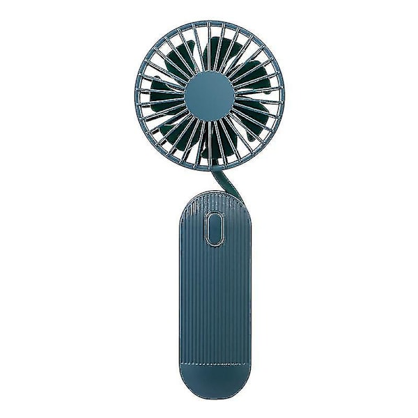 Kannettava Mini-tuuletin, Käsikäyttöinen/kiinnitettävä/käärittävä USB-tuuletin Ladattava (sininen)