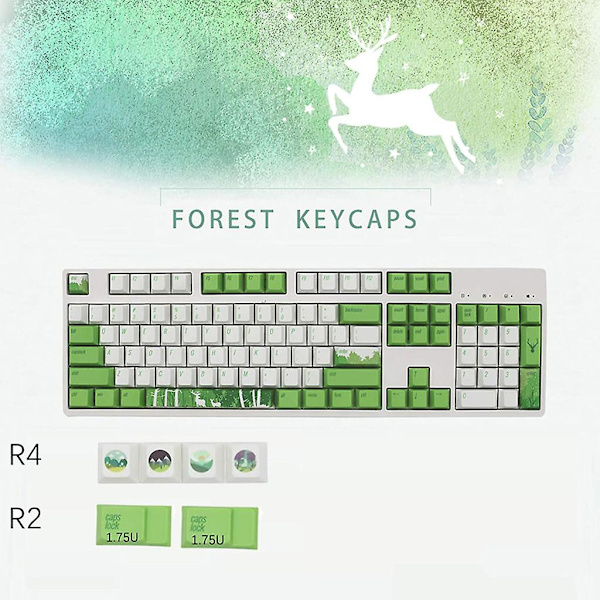 110 st Oem-profil Anpassade Tangentbordsknappar Pbt Dye Sublimering För Cherry Mx-brytare