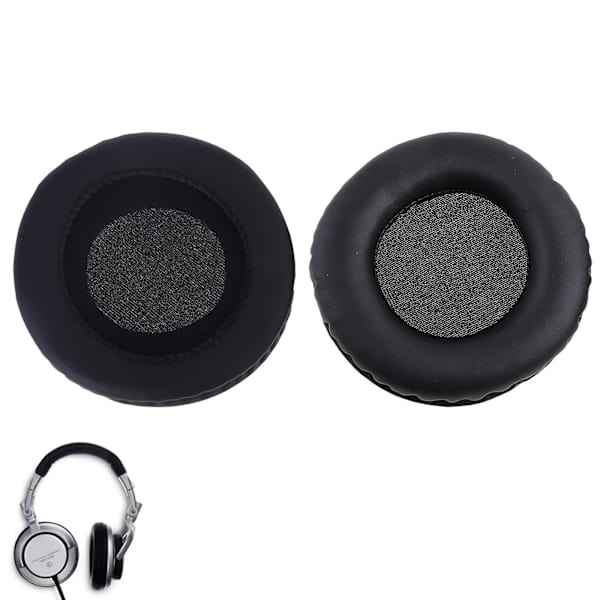 2 stk. sorte øreputer erstatningsdeler for Sony Mdr-v700 Z700dj hodetelefoner
