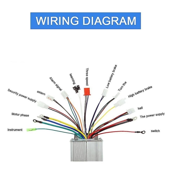 48v 60v 64v 1500w Børsteløs Controller/E-cykel Controller/BLDC Motor Controller Til El-cykel/