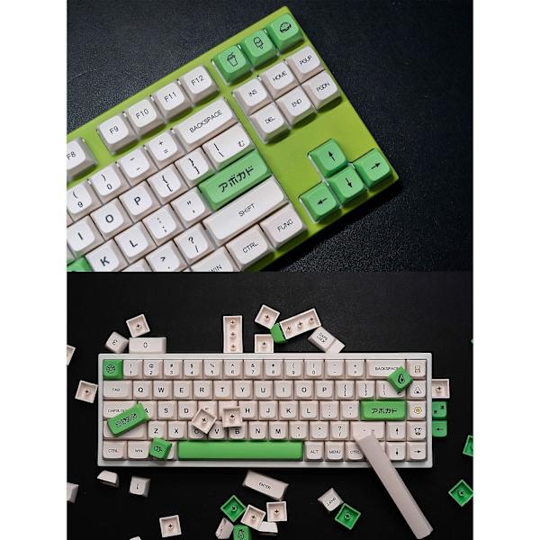 Pbt Söt Avocado Tangentbordsknappar 135 Tangenter Cherry Profil Femsidig Sublimering Tangentbordsknapp