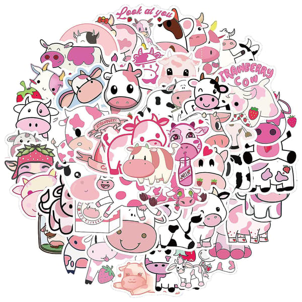 Rosa Farverige Planner Stickers