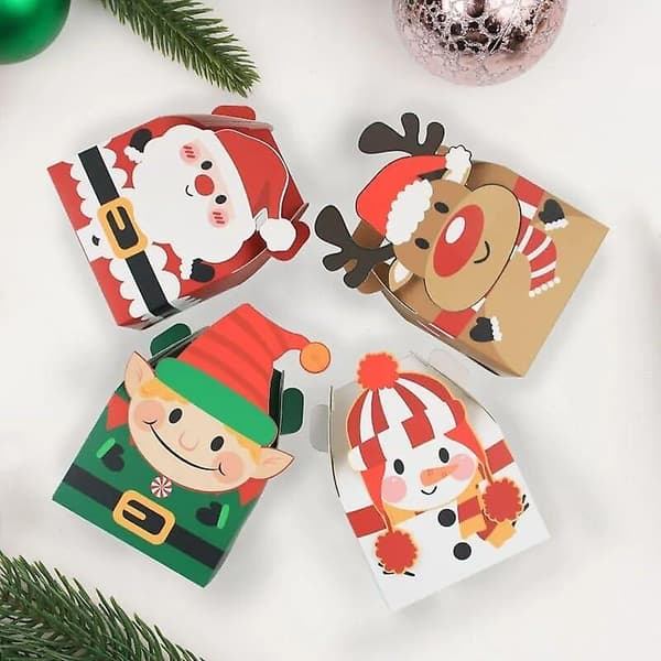 Julklappslåda 3D, Pepparkaksburk, Godislåda, Snacksburk, Presentask, Julparty