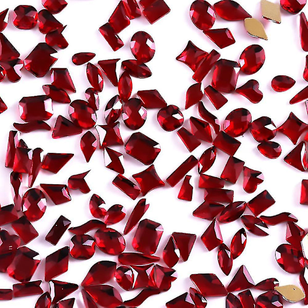 Fladt specialformet diamant neglekunst Rhinestones Diamanter Krystaller Perler Vedhæng