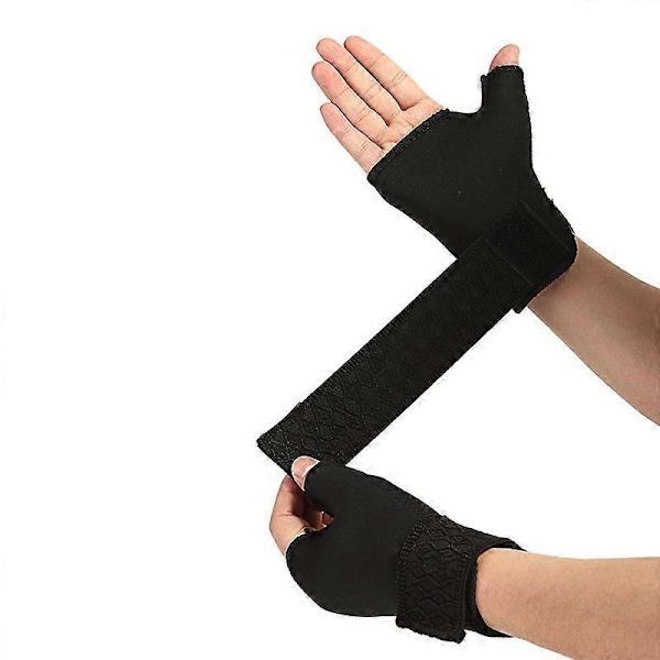 1 Par Bløde Åndbare Boksehandsker Justerbare Halvfinger Handske Støtte Universal