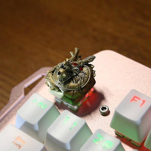 Harpiks Bakgrunnsbelyst Mekanisk Tastatur Keycap Oem R4 Tegneserie Drage Modellering Key Cap