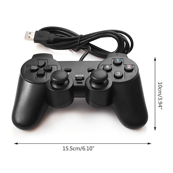 Trådbunden USB 2.0-spelkontroll Gamepad Joypad Laptop PC-datortillbehör