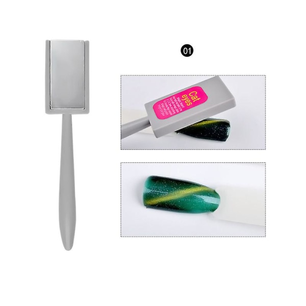 5 stk Neglemagnetværktøjssæt Neglemagnetpenne Magnetpind til 3d magnetisk Cat Eye Gel Polish Nail Art