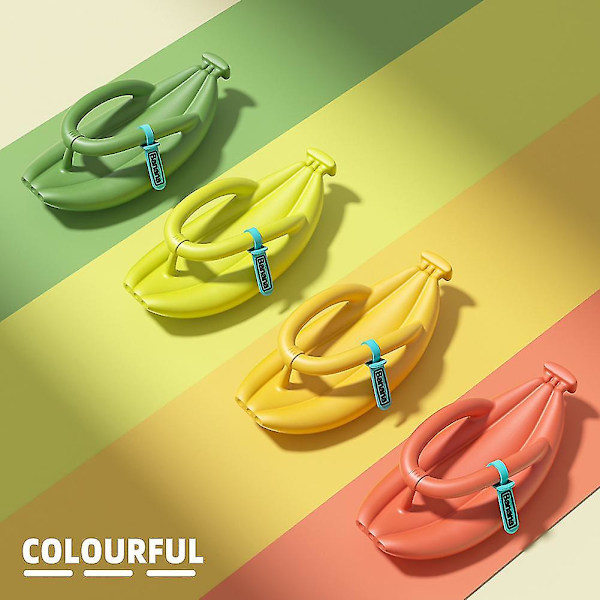 Fashionabla par bananformade flip-flops mjuka bekväma hemmtofflor för hem inomhus avocado 42 43