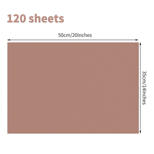 120 ark presentpapper i bulk, metalliskt presentpapper för bröllop, födelsedagsfest, shower, konst
