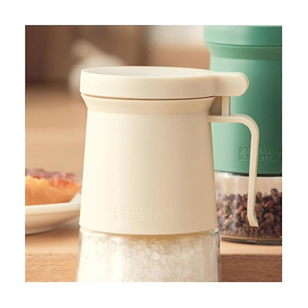 350ml Högtemperaturbeständig glas kryddset hushållskök tillbehör kryddbox vit