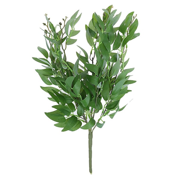 Levende 5 gaffel simulering pil blade gren kunstige planter til bryllupsfest