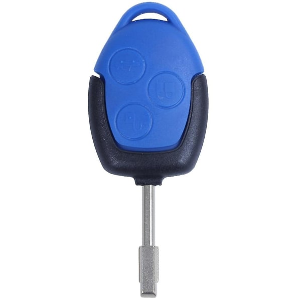 3 Button Cover Shell Key Remote Control Body & Keys For Transit Blue