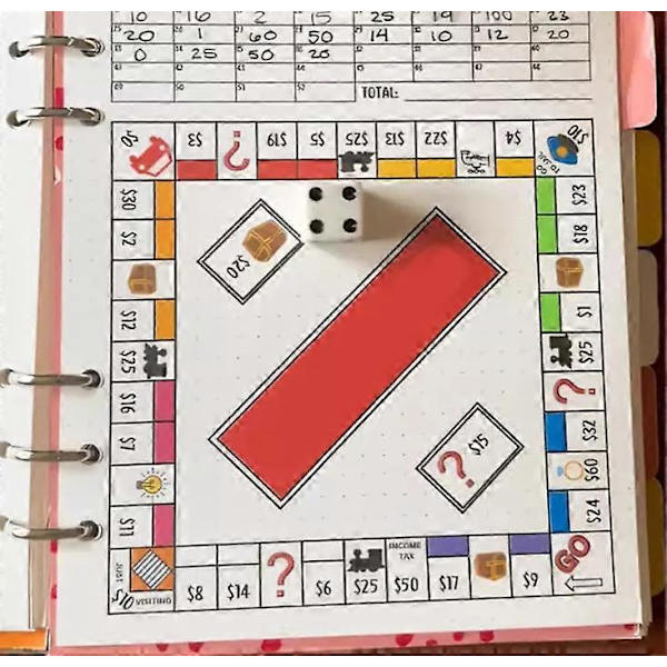 Bullet Dotted Journal Spil, Bullet Journaling Spil Notebook, til Planlæggere, Opsparing