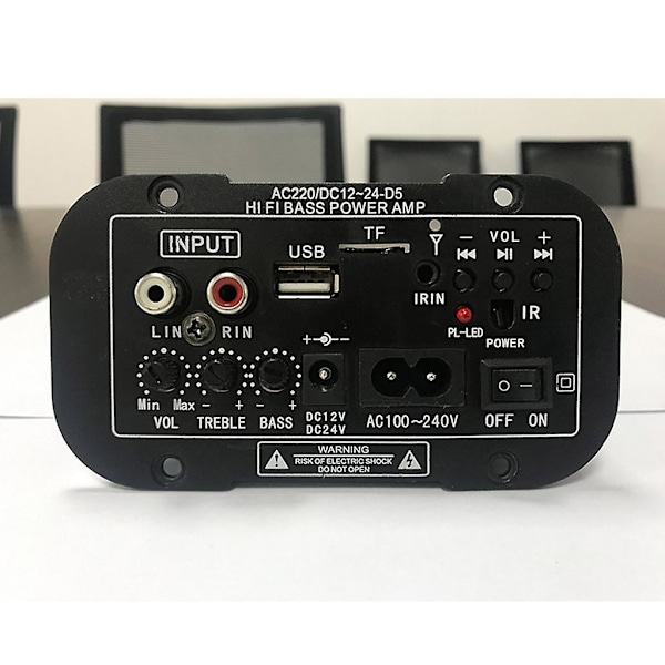 Usb Tf -soitin Subwoofer -vahvistinkortti Bluetooth-yhteensopiva tukee matkapuhelinta