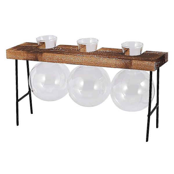 Glasflaska Transparent Vas Träram Kaffebar Tre Vas