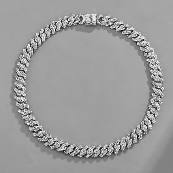 Choker Cuban Link Chain för män Curb Chain Halsband Hip Hop Chain Xmas