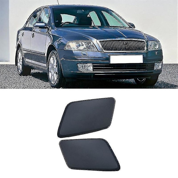 Kompatibel med Mk2 2004-2008 Front Bumper Strålkastare Spolarmunstycke Lock Cap 1z0955109 1z0955110