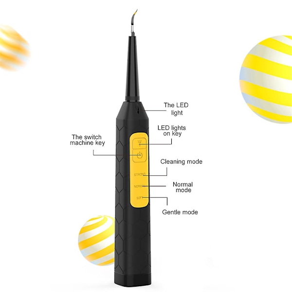 Langaton sähköhammaskiveenpoistaja - Kannettava hampaidenpuhdistin 3 tilalla kotiin ja matkalle