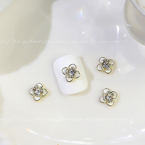 10 stk. Luksus 3D Zirkon Negle Krystal Kunsthåndværk Rhinestones Charms Negle Diamanter 2294