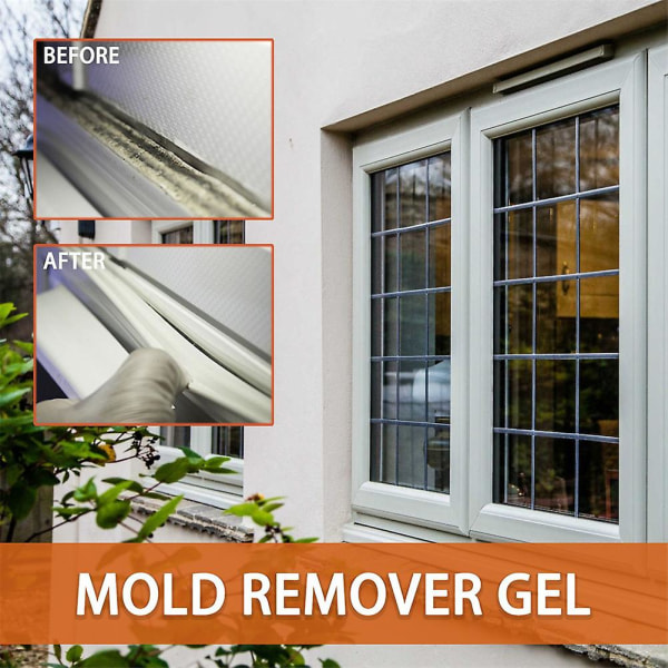 Mould Magic Remover Gel Formula Tubes Ympäristöystävälliset hanat Altaat Laastit Ikkunat 90g
