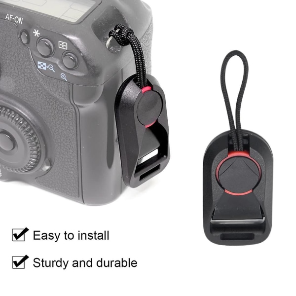 4 stk kameraremadapter, lynlås til kamerarem, kamera hals-skulderremadapter til universal kamerarem
