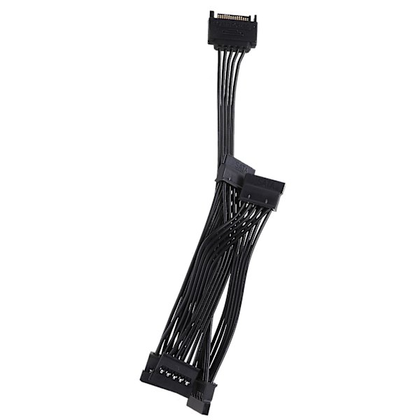 Datorserver Hårddisk 15pin Sata Adapter 1 Till 5 Splitter Förlängningskabel