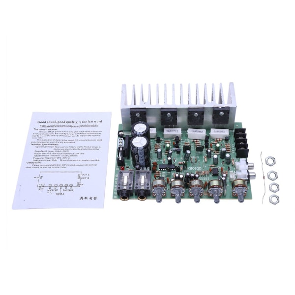 Audio Amplifier Board Hifi Digital Reverb Power Amplifier 250w X 2 2.0 Audio Preamp Bak Amplificat