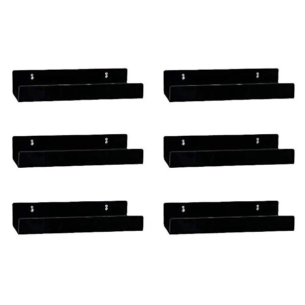 Lp Vinyl Pladeholder Stativ 6 Pakke Akryl Album Hylde Vægmontering Display Til Din Yndlings Lp Rec