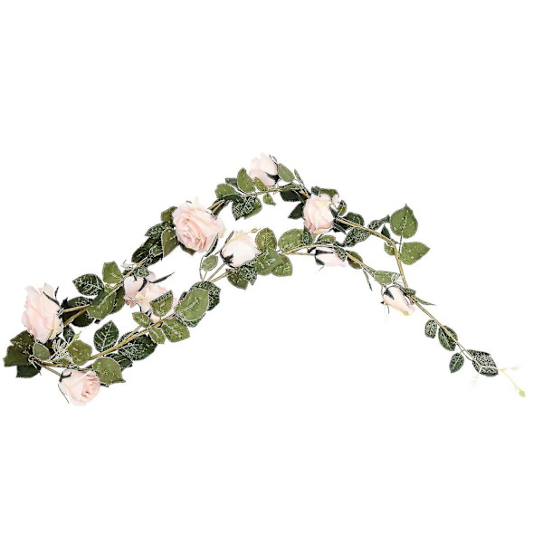 180cm Kunstig Blomsterranke Bryllup Dekorativ Ægte Touch Silke Blomster Med Hængende Girlande Dekor