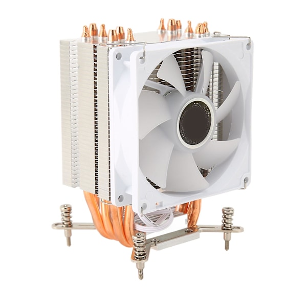 CPU-kylare 9CM med 6 värmerör i koppar och färgglad belysning för 775 1150 1151 1155