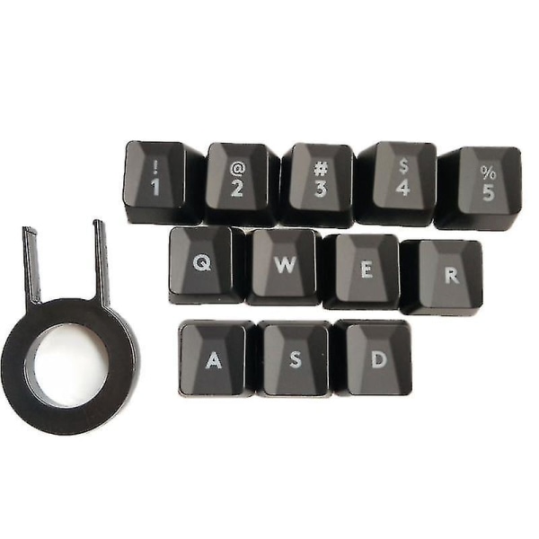 12 st Bump tangentbordsknappar för Logitech G413 G910 G810 G310 G613 K840 Romer-g Switch mekaniskt tangentbord bakgrundsbelyst tangentbord