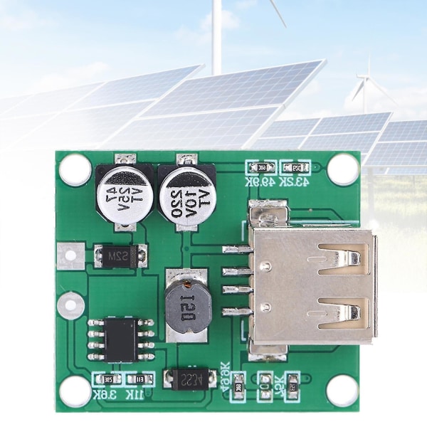 3 x Spenningsstabilisator USB-lademotul Dedikert Nedtrapping Kretskort for Solcellefoldbar Veske