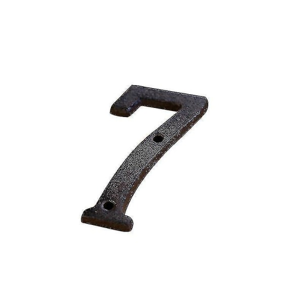 7 skylt järn antik metall dörrnummer 0-9 Diy Decor