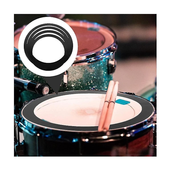 4 st Percussion Silent Off Pads Trumset Mute Övning Snare Pad Dämpare Tillbehör
