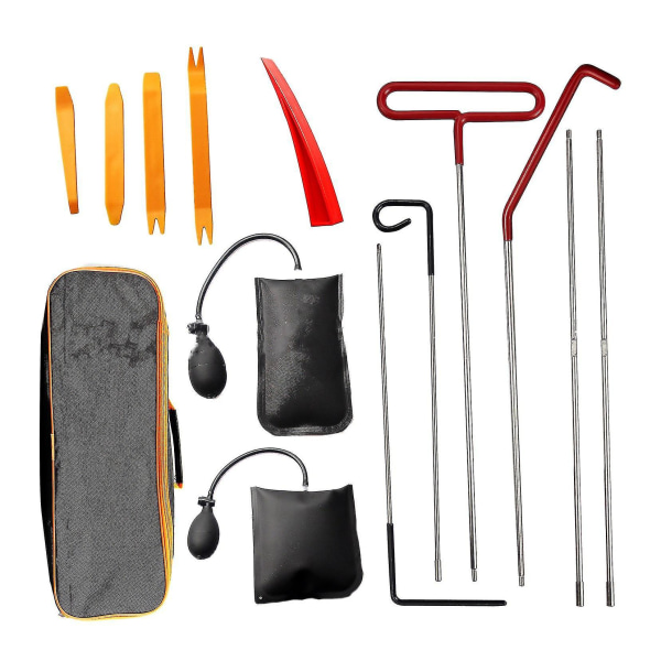 14pcs Car Door Open Unlock Tool Kit Lock Out Emergency Wedges Air Pump Universal Emergency Kit Compatible