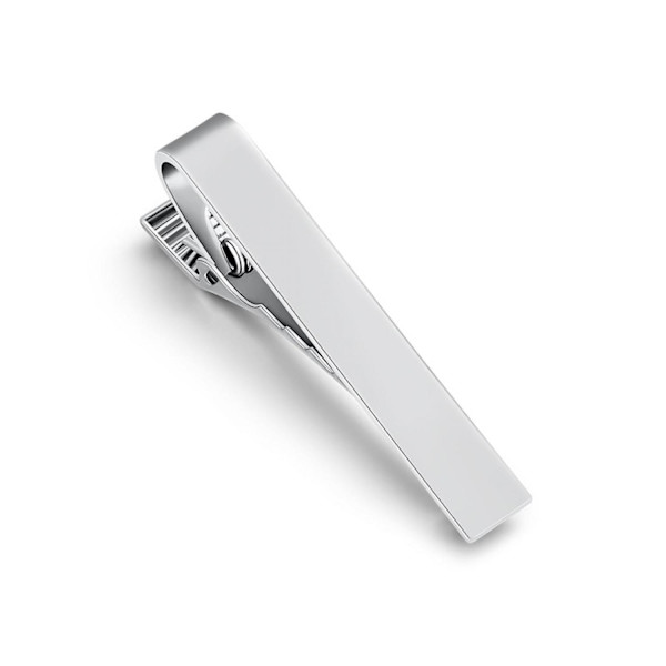 Mænd Metal Siliver Tone Simple Necktie Tie Bar Clasp Clip Bedste Julegave