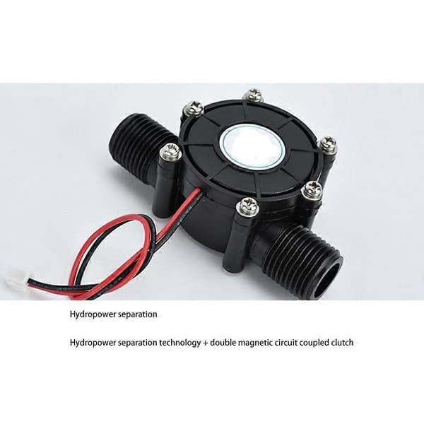 -Hydro Generator 12V 10W DC Vattenflödesgenerator Turbin Generator Hydroelektriskt Kranvattenflöde Hyd