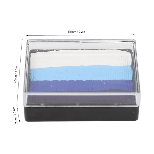 Vandaktiveret makeup ansigts- og kropsmaling 4 farver split kagepalet til cosplay Halloween - 30g