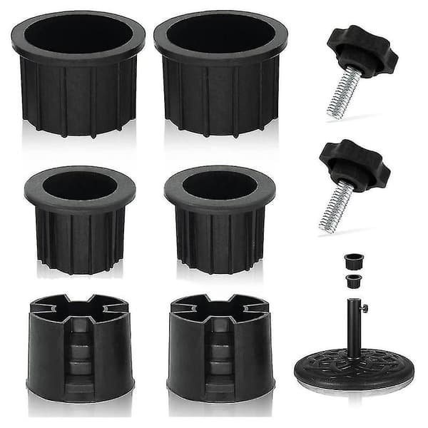 8 st Parasollbasstativ Hålring Plugg Skydd Och Lock Patio Parasollstativ Bas Stabilisator