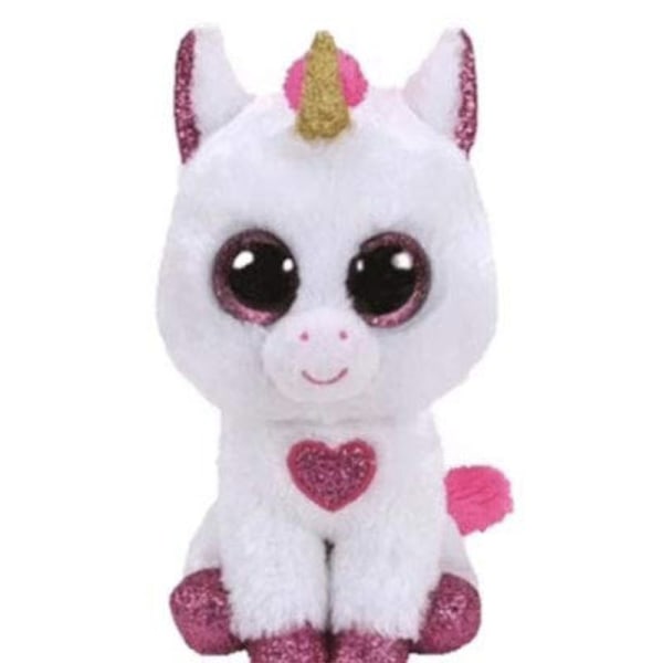 Storøyd Plussjdyr Dyr Jenteaktig Hjerte Unicorn Dukke Raggedukke Jul Barn Gave white golden horned unicorn about 15cm