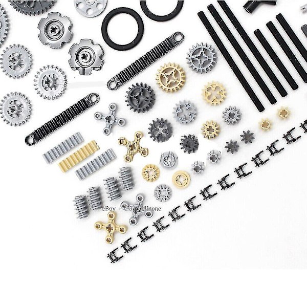 116 stk Tekniske Gear Aksler Pin Forbindelser - Hjul Forbindelser Stativ Gear Mursten