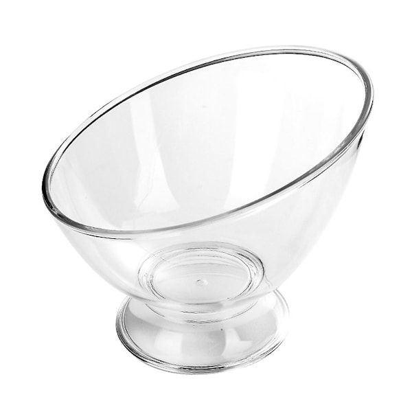 Diagonal Salad Bowl Plastic Break Resistant Clear Bowls Japanese Style Fruit Rice Serving Bowls Food Storage Container Tableware Decoration