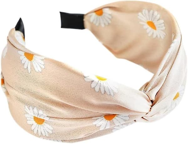 2PCS Kvinners Hår Hodebånd Boho Hodebånd med Slips Knute Hår Sjal Hår Tilbehør Sklisikker Stoff He