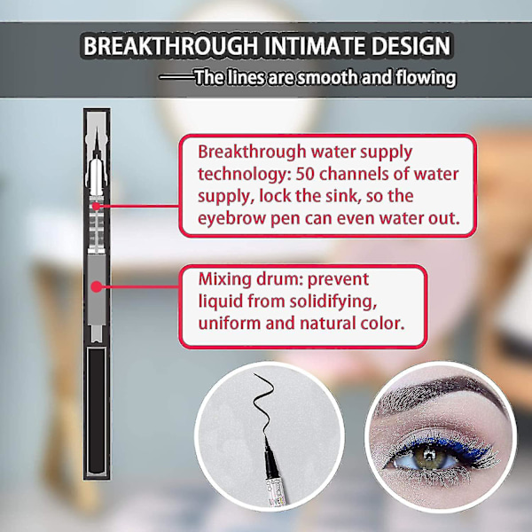 8 kpl väriä matta nestemäinen eyeliner-setti, värikkäät silmäkynät vedenpitävä eyeliner-nestekynä